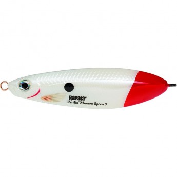 Блесна-незацепляйка RAPALA Rattlin' Minnow Spoon 08 /PWRT RMSR08-PWRT